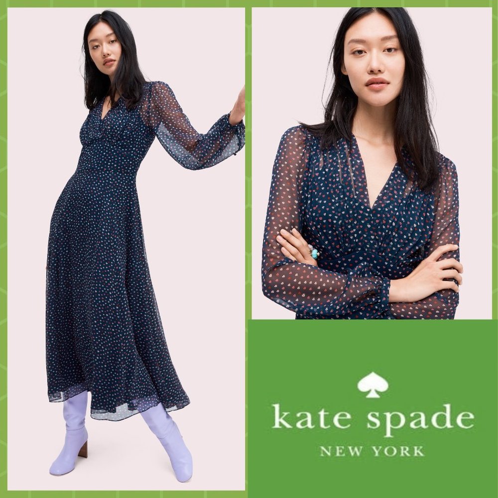 Kate Spade Lips midi dress